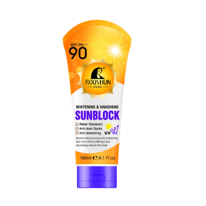 ROUSHUN SUNSCREEN SUNBLOCK SPF90 COVERAGE WITH PROTECTION SKIN 180ml