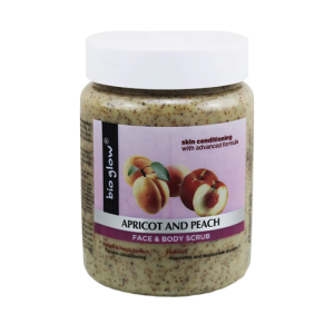 Bioglow Apricot & Peach Face & Body Scrub 500ml