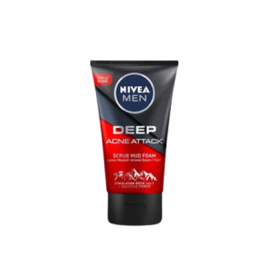 NIVEA Men Deep Acne Attack Scrub Mud Foam 100ml