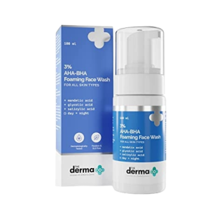 The Derma Co. 3% AHA-BHA Foaming Face Wash for Acne Control (100ml)