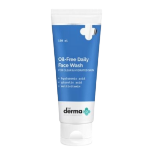 The Derma Co. Oil-free Daily Face Wash With Hyaluronic Acid Glycolic Acid For Hydrated Skin (100ml)